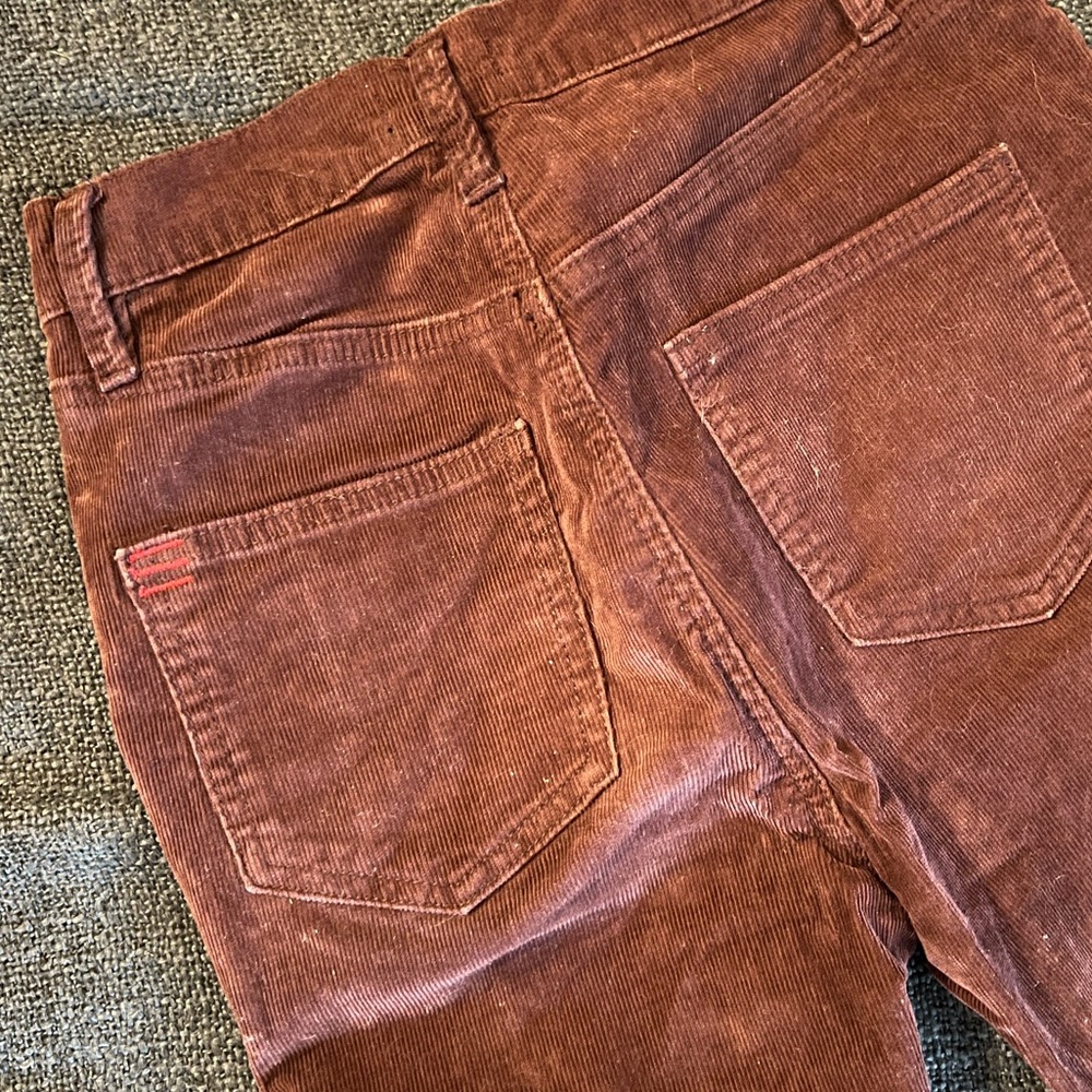 BDG Burgundy Cordurory Kick Flare Pants